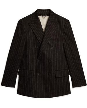 Golden Goose Double-Breasted Striped Blazer - Black