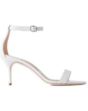 Manolo Blahnik Stiletto Sandals With Single Straplahnik - White