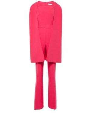 Safiyaa Cinzia Crêpe Jumpsuit - Red