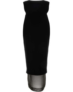 KHAITE Malik Sleeveless Midi Dress - Black