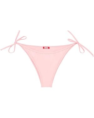 DIESEL Brazilian-D-Core Tie-Side Bikini Bottoms - Pink