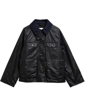 Barbour X A.P.C. Spey Waxed Jacket - Black