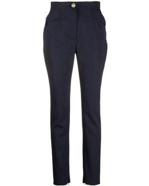 Balmain High-Waisted Pants - Blue