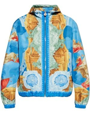 Versace Jacket With Hood - Blue