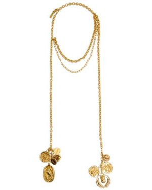 Chloé Medals Long Necklace - Metallic