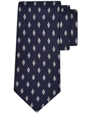 Ferragamo Micro Gancini Print Silk Tie - Blue