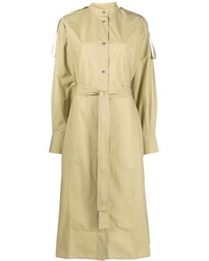Studio Nicholson Itarsi Poplin Belted-Waist Dress - Natural
