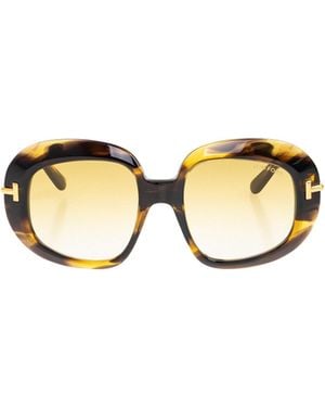 Tom Ford Logo Sunglasses - Metallic