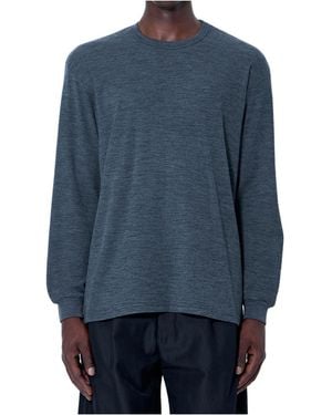 Ssstein Oversized Long Sleeved Pullover - Blue
