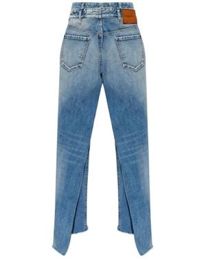 DSquared² X Bettter Sash Detailed Frayed Jeans - Blue