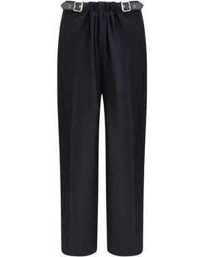 Loewe Belted Trousers - Black