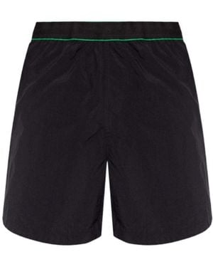 Bottega Veneta Logo-Waistband Swimming Trunks - Blue