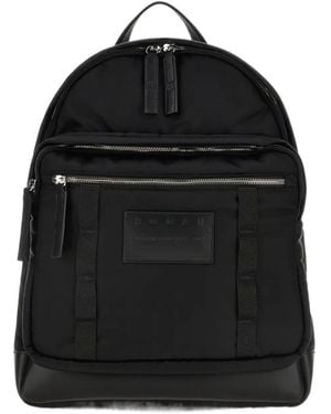 Hogan Logo Embossed Zip-Around Backpack - Black