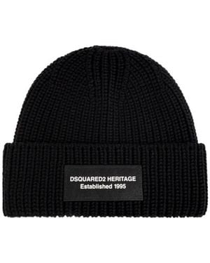 DSquared² Knitted Hat - Black