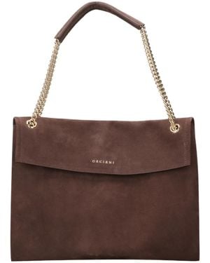 Orciani Dual-Handle Shoulder Bag - Brown