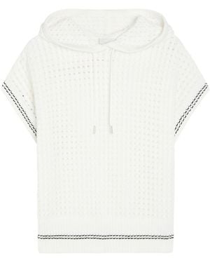 Varley Adjustable Drawstring Cotton Knitwear - White