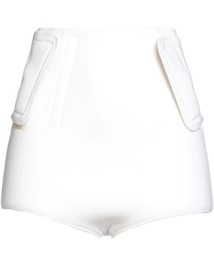 Sportmax Solid Color Shorts - White
