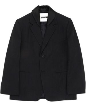 Jil Sander Button Blazer - Black