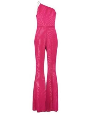Alexandre Vauthier One-Shoulder Flared Jumpsuit - Pink
