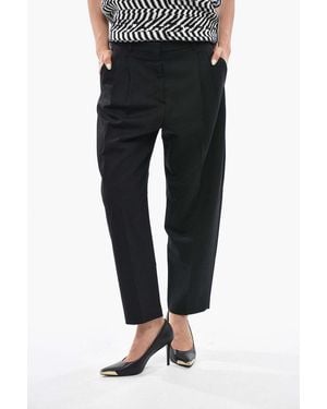 Stella McCartney Double-Pleat Pants - Black