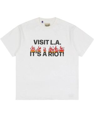 GALLERY DEPT. Slogan Printed T-Shirt - White