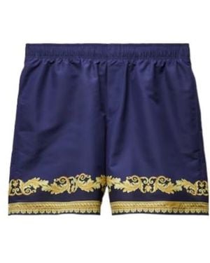 Versace Printed Boardshorts - Blue