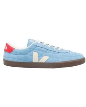 Veja Panenka Lace-Up Trainers - Blue
