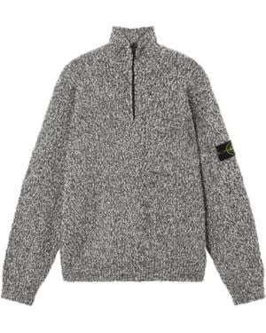 Stone Island Half-Zip Jumper - Grey