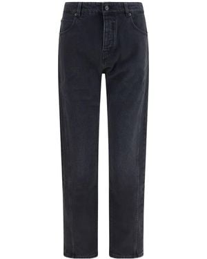Balmain Straight-Leg Denim Jeans - Blue