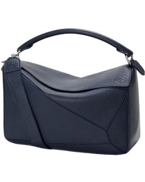 Loewe Large Puzzle Messenger Bag - Blue