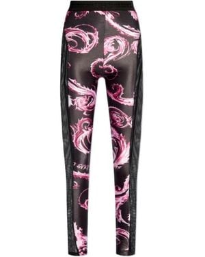Versace Jeans Couture Couture Baroque Print Pants - Red