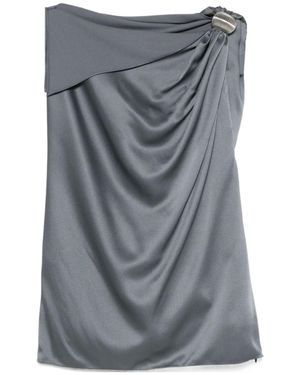 Lanvin Arpge-Ring Draped Gathered Top - Grey