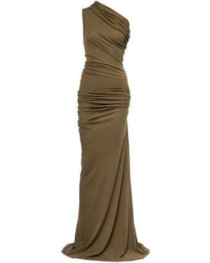 Entire studios Draped One-Shoulder Maxi Dress - Green