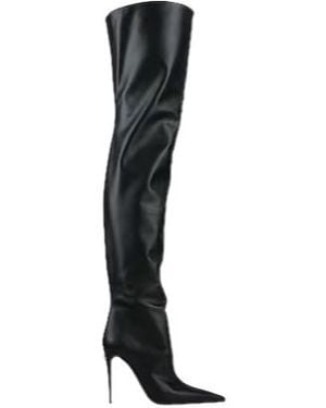 Dolce & Gabbana Minimal Overtheknee Boots - Black