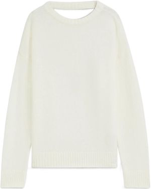BOSS Open Back Jumper - White