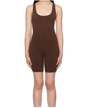 Skims Jersey Jumpsuit - Brown