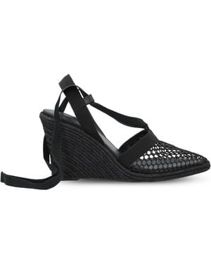 Christian Louboutin Toleda Espadrille Wedge Sandals - Black