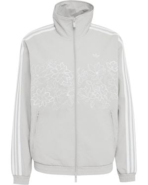 adidas Originals Stand-Collar Zip-Up Track Jacket - White