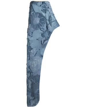 Etro Floral Jacquard Sleeveless Asymmetric Top - Blue