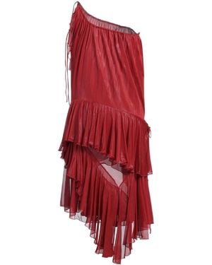 Burberry One-Shoulder Dresses - Red