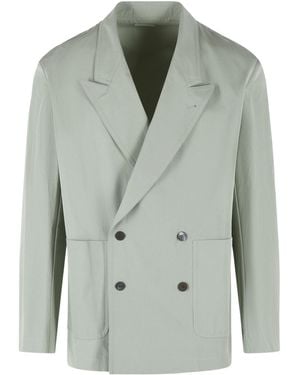 Dries Van Noten Caplans Double-Breasted Blazer - Green
