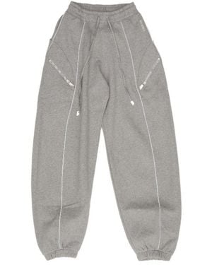 The Attico Elastic-Waist Casual Trousers - Grey