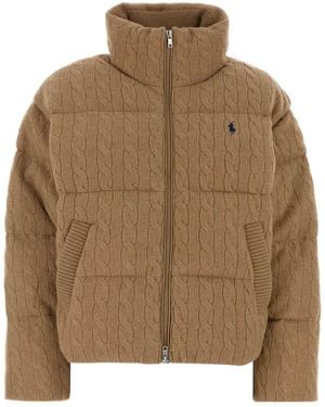 Polo Ralph Lauren Insulated Short Puffer Jacket - Natural