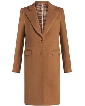 Etro Long-Sleeved Coat - Brown