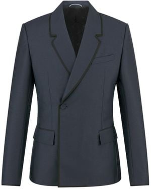 Dior Homme Oblique Tailored Jacket - Blue