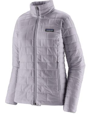 Patagonia Long-Sleeved Cotton-Padded Jacket - Purple