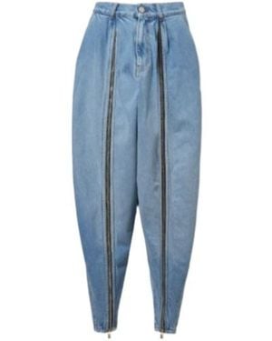 Coperni Front-Slit Balloon Jeans - Blue
