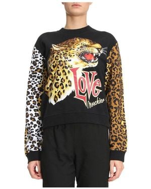 Moschino Print Jumper - Black