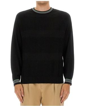 Paul Smith Ps Paul Smith Long Sleeved Jumper - Black