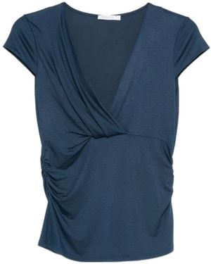 Patrizia Pepe V-Neck T-Shirt - Blue